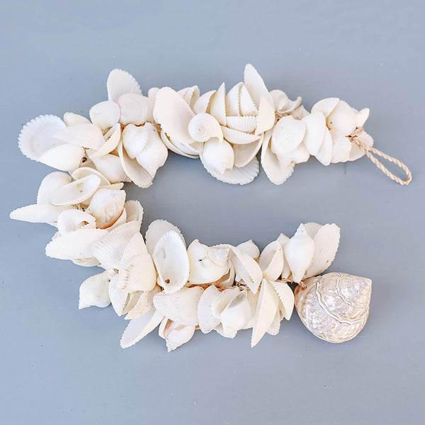 White and Pearl Seashell Garland